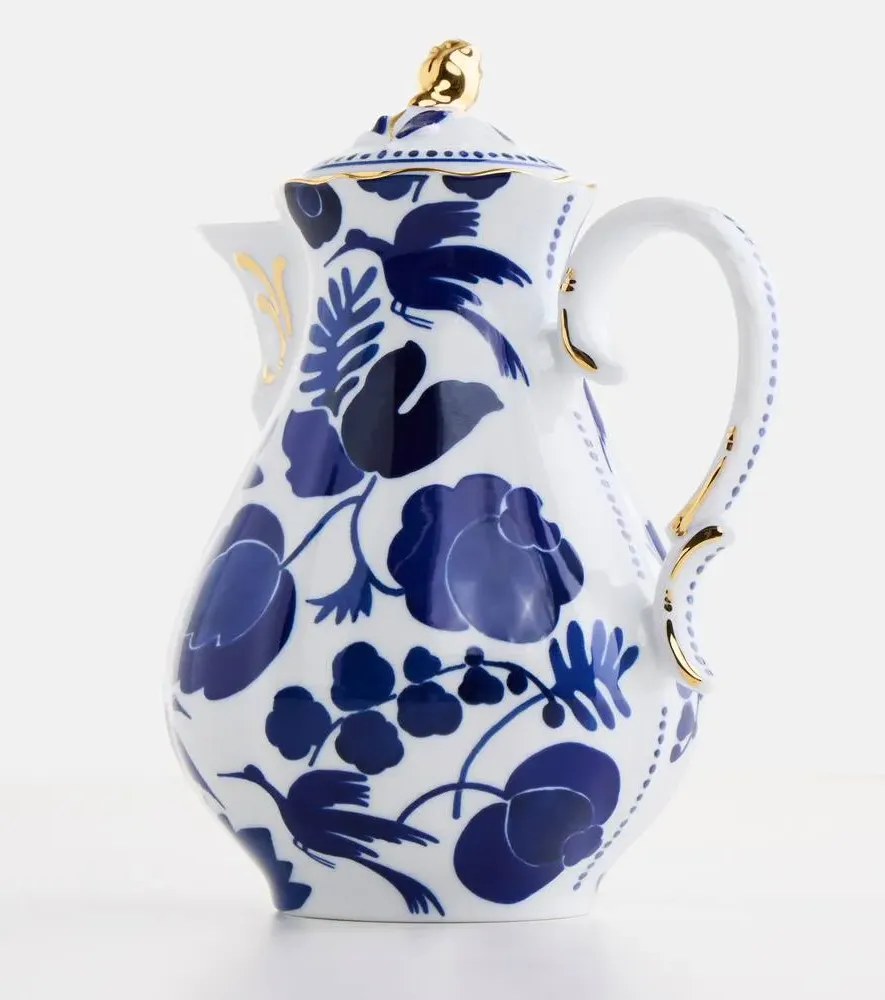 Wildbird Porcelain Teapot - Blue