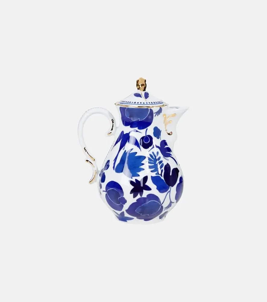 Wildbird Porcelain Teapot - Blue