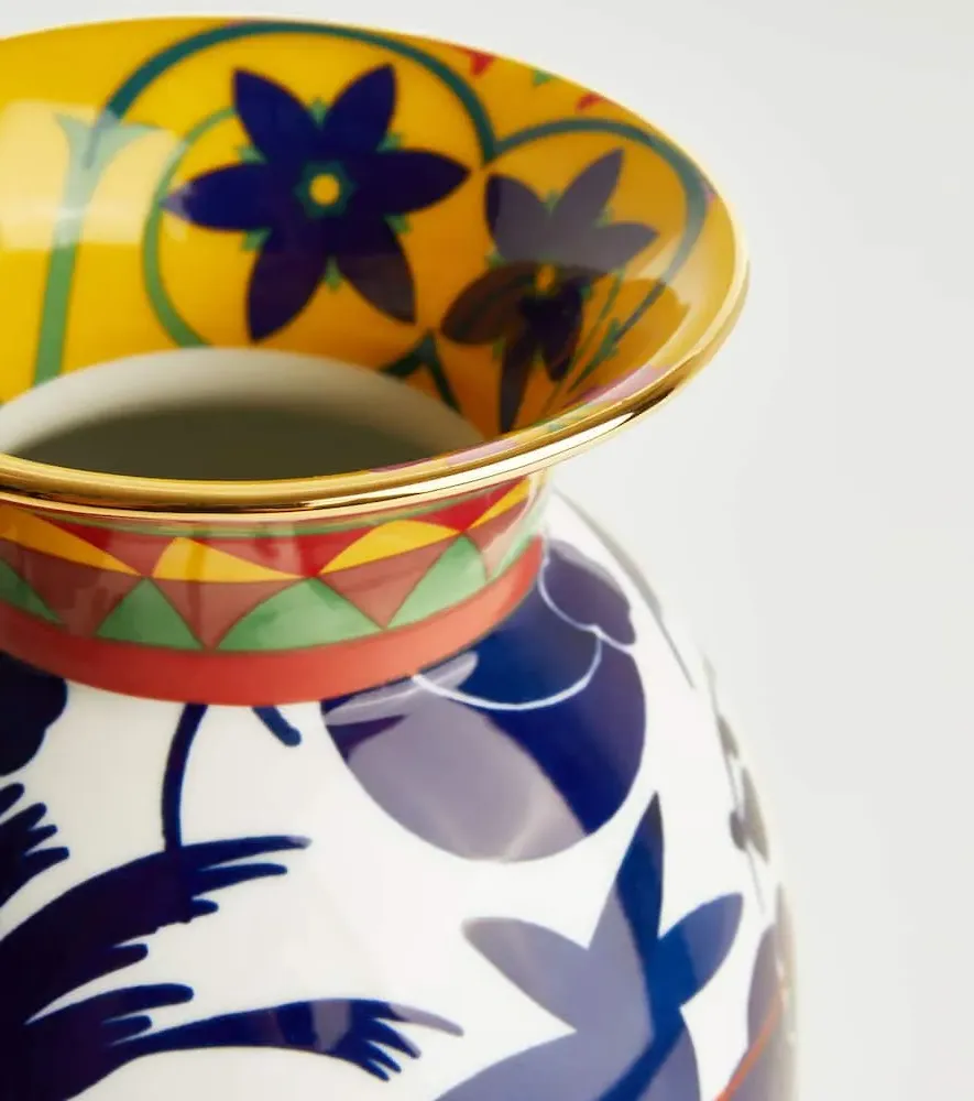 Wildbird Porcelain Vase - Blue