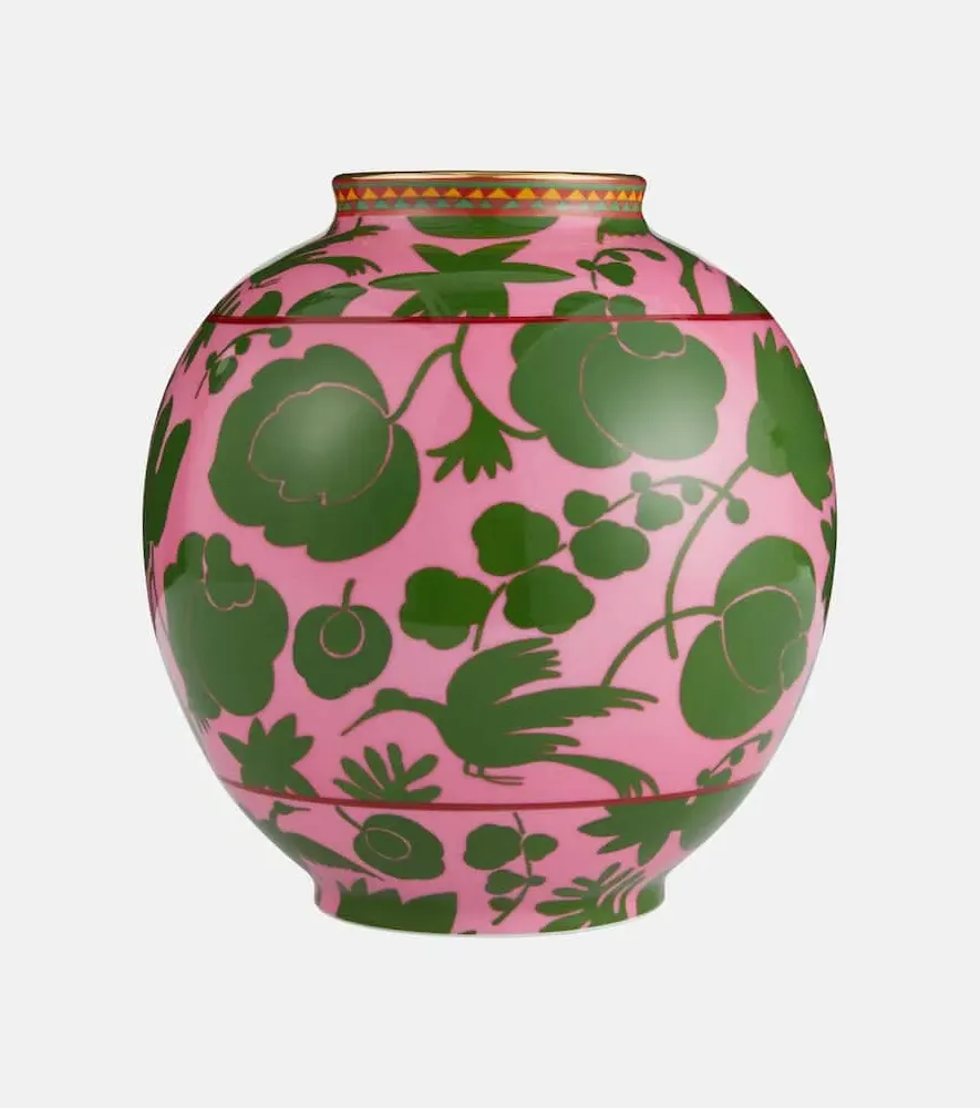 Wildbird Porcelain Vase - Pink