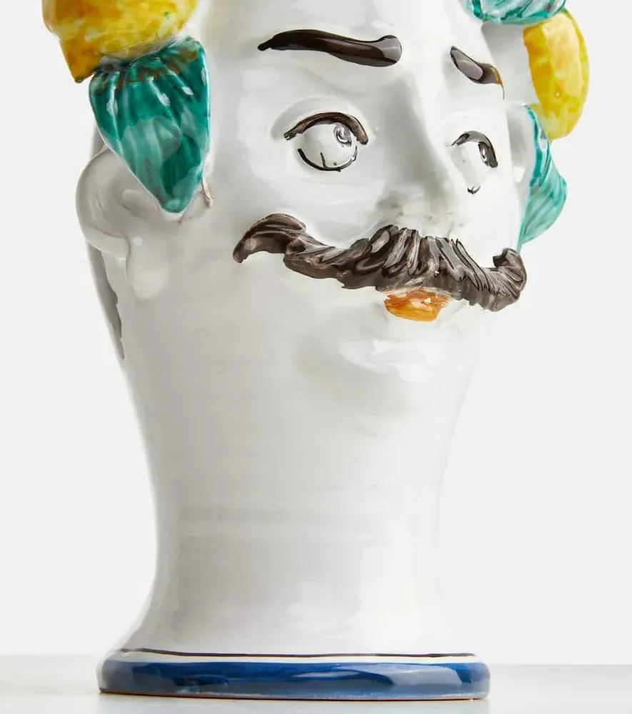 Lemon Man Ceramic Vase - Multicolor image