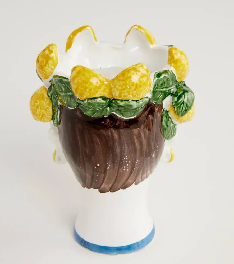 Lemon Scented Candle - Multicolor, Ceramic