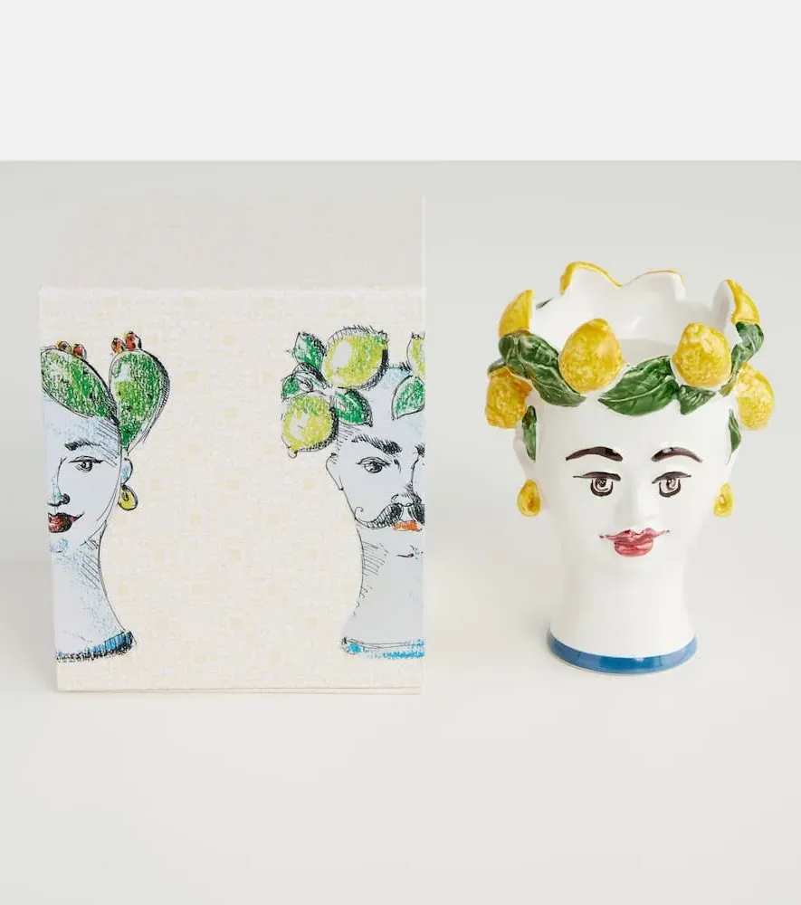 Lemon Scented Candle - Multicolor, Ceramic