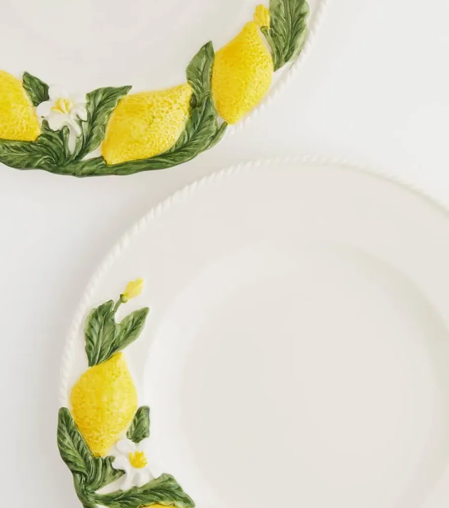 Set of 4 Dinner Plates - White, Ceramic image