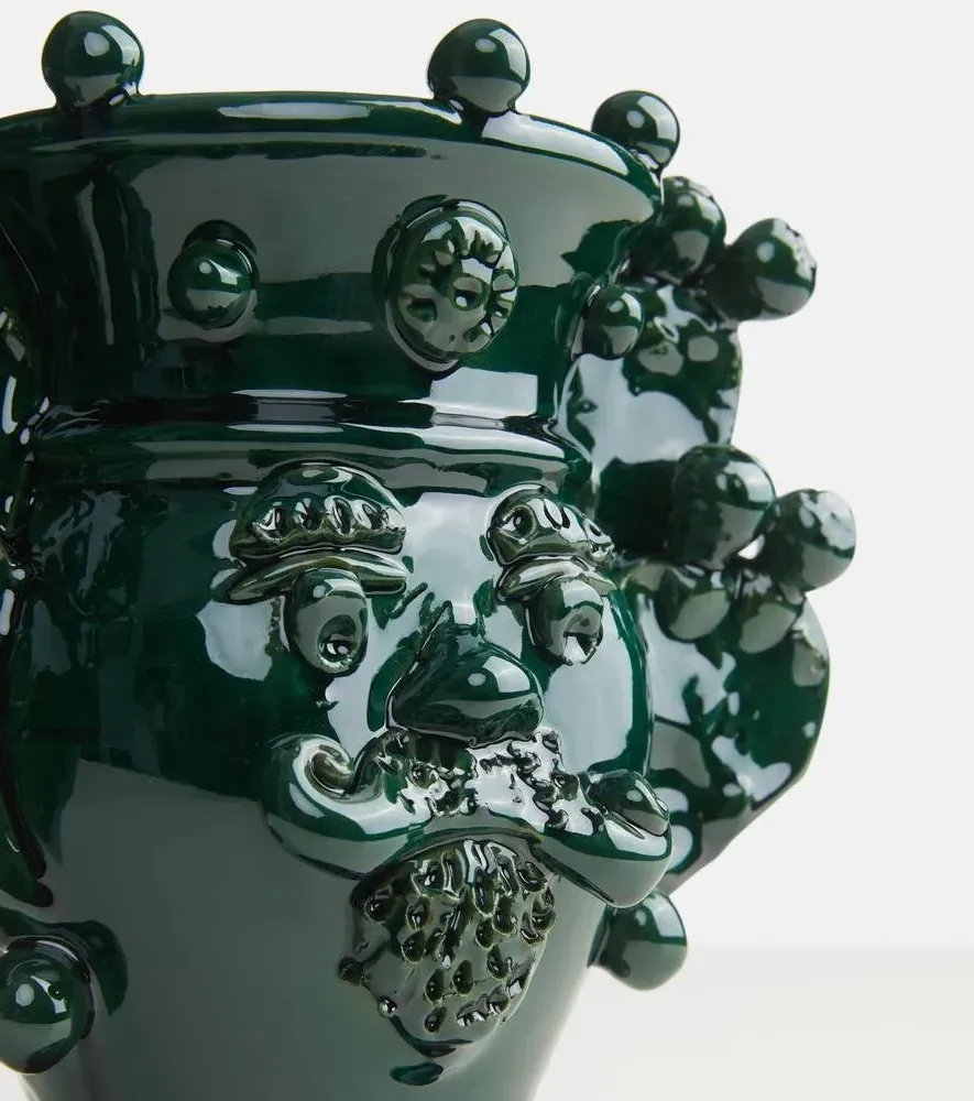Sicilian Ceramic Vase - Green