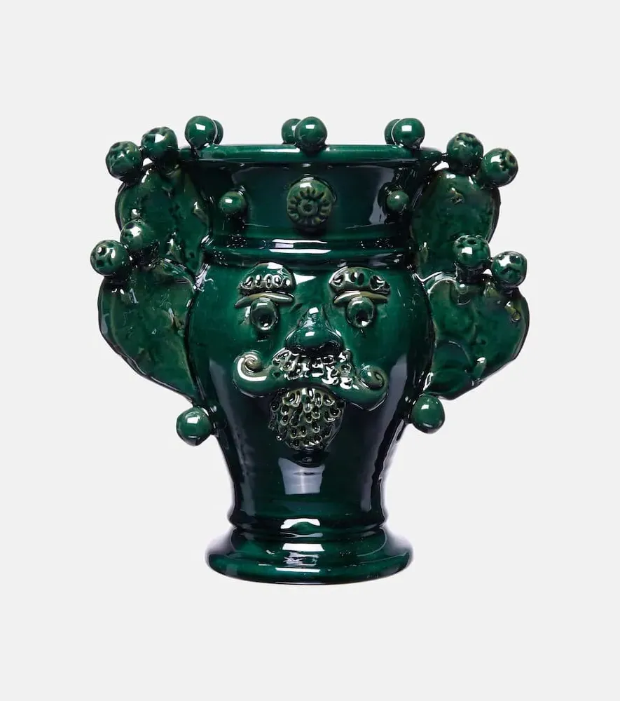 Sicilian Ceramic Vase - Green