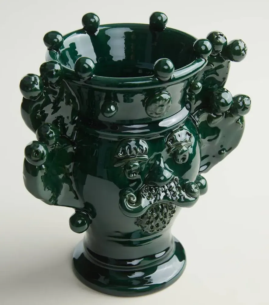 Sicilian Ceramic Vase - Green image