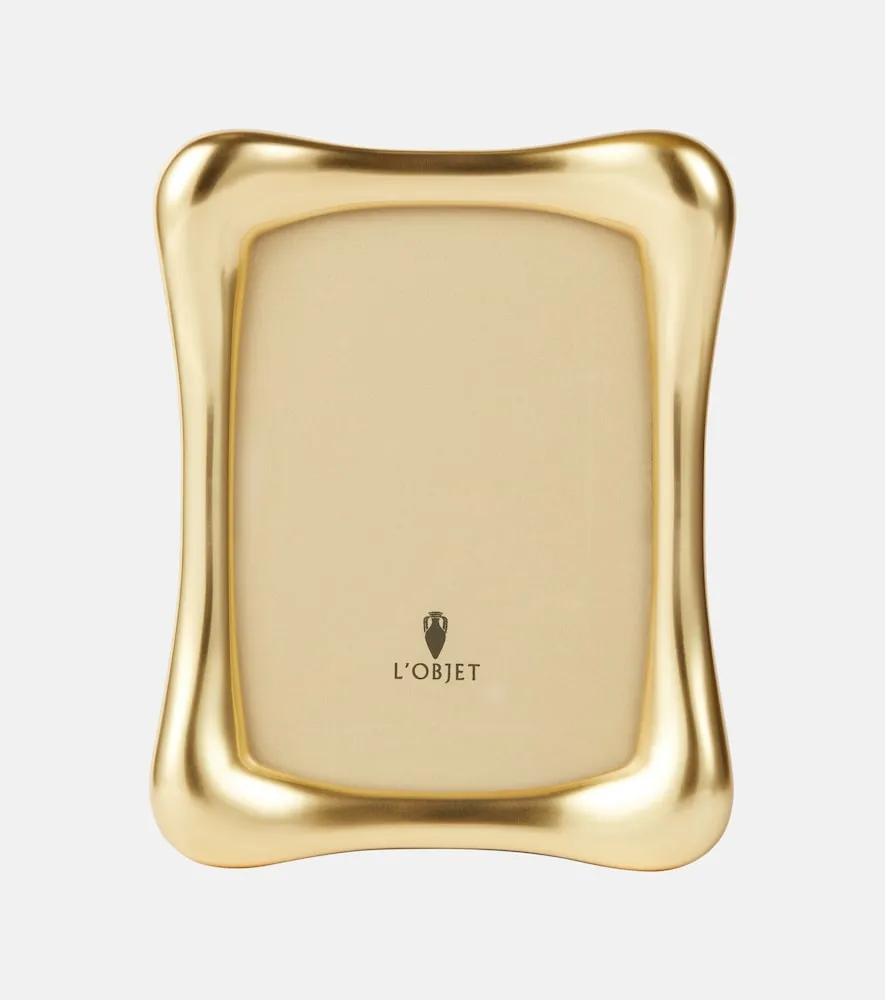 Anton Picture Frame - Gold, Brass-Plated Metal