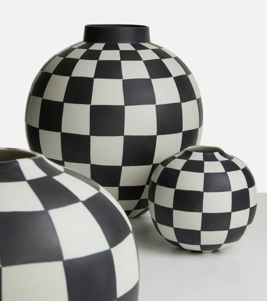 Damier Small Vase - Multicoloured, Porcelain image