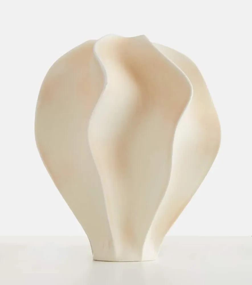 Douro Medium Porcelain Vase - Beige image