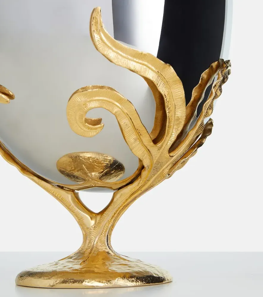 Fern Ice Bucket - Gold, Stainless Steel image