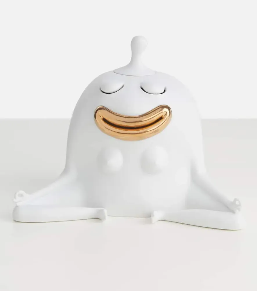 Haas Meditator Incense Burner - White, Porcelain
