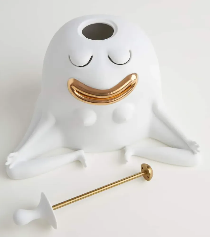 Haas Meditator Incense Burner - White, Porcelain