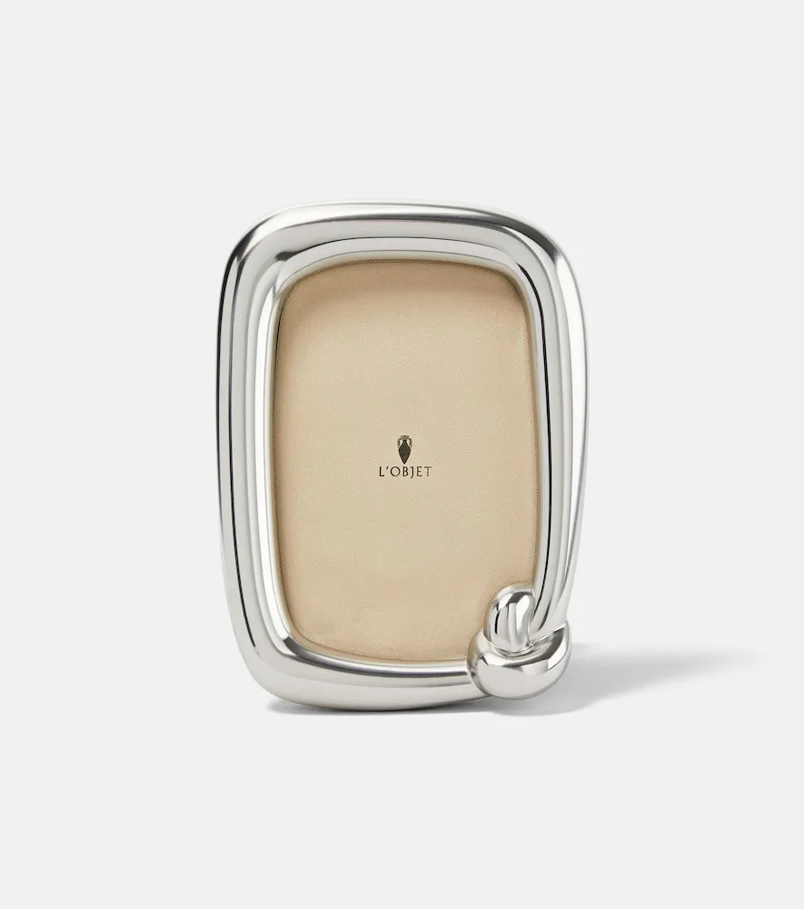 Jessica McCormack Knot Small Picture Frame - Platinum, Brass by Mytheresa