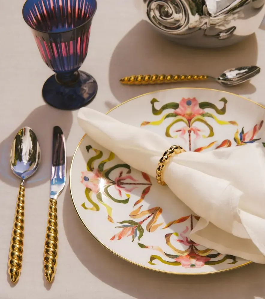 Jessica McCormack Shell Napkin Rings Set of 4 - Gold, Metal by Mytheresa, image 5