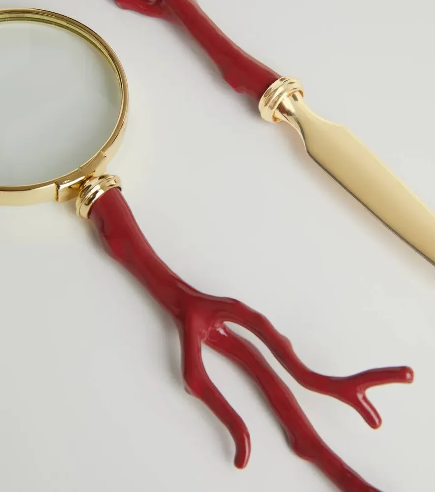 Letter Opener - Coral, Brass