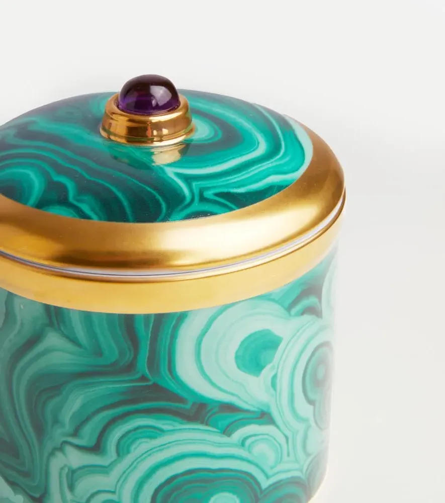 Malachite Candle - Green, Porcelain