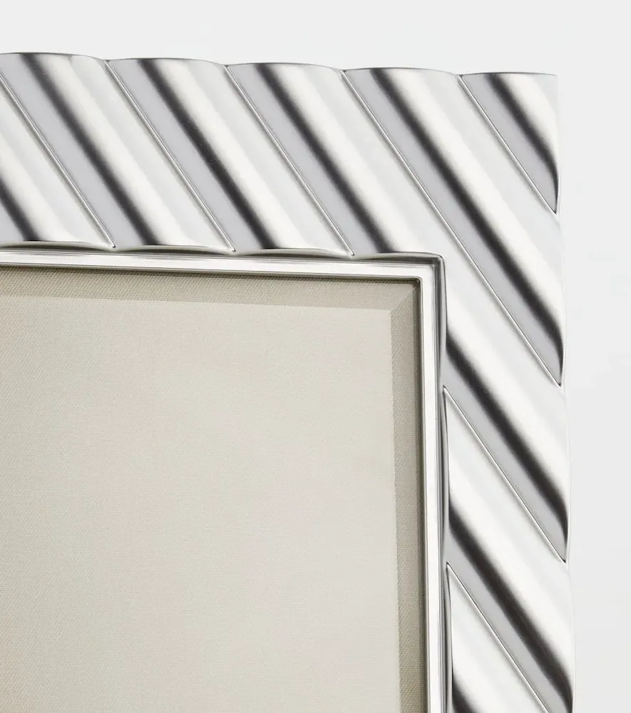 Maxime Platinum-Plated Picture Frame - Silver, Metal