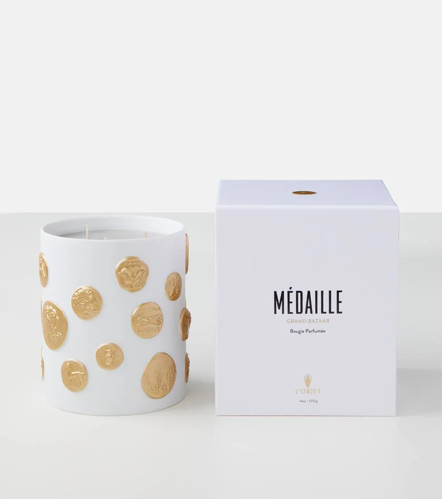Médaille Large Scented Candle - White, Wax