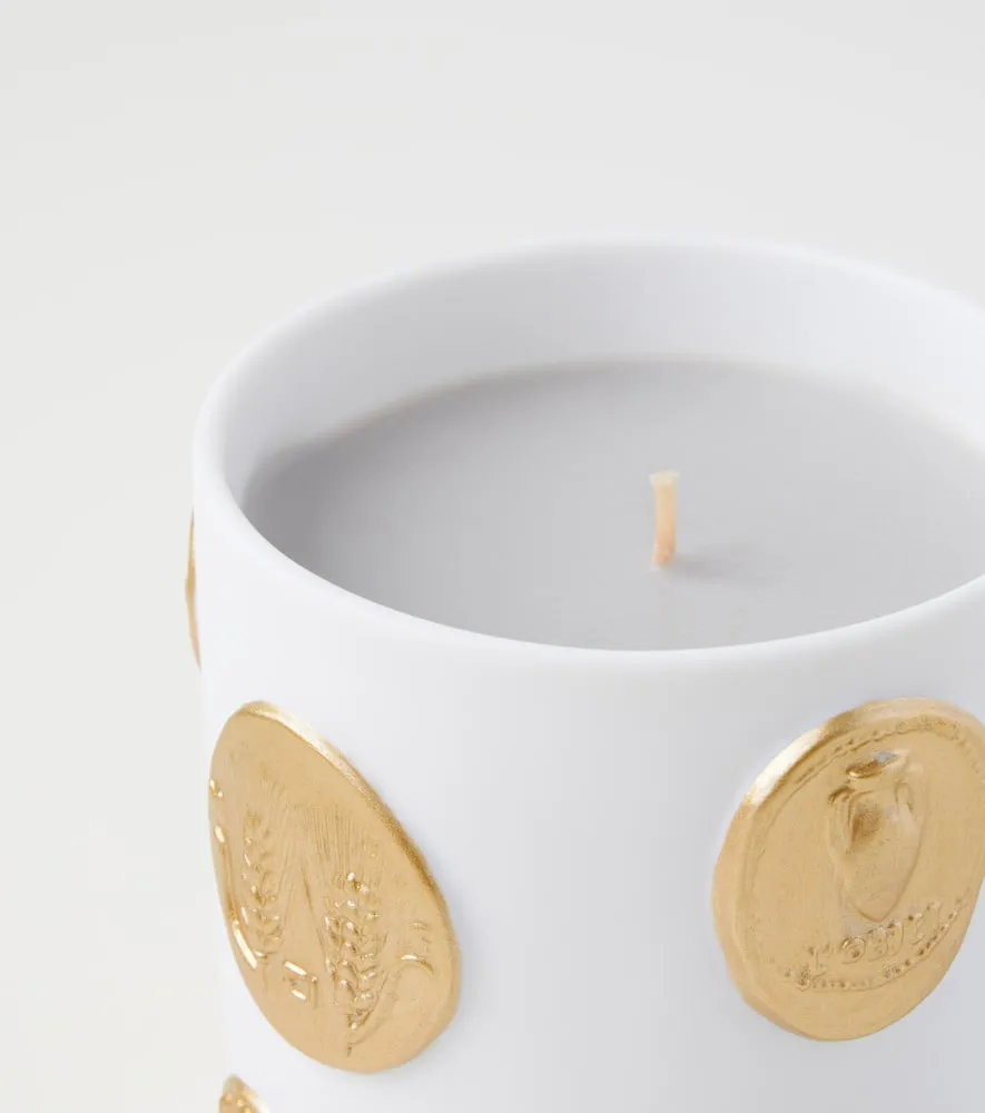 Médaille Small Scented Candle - White, Wax