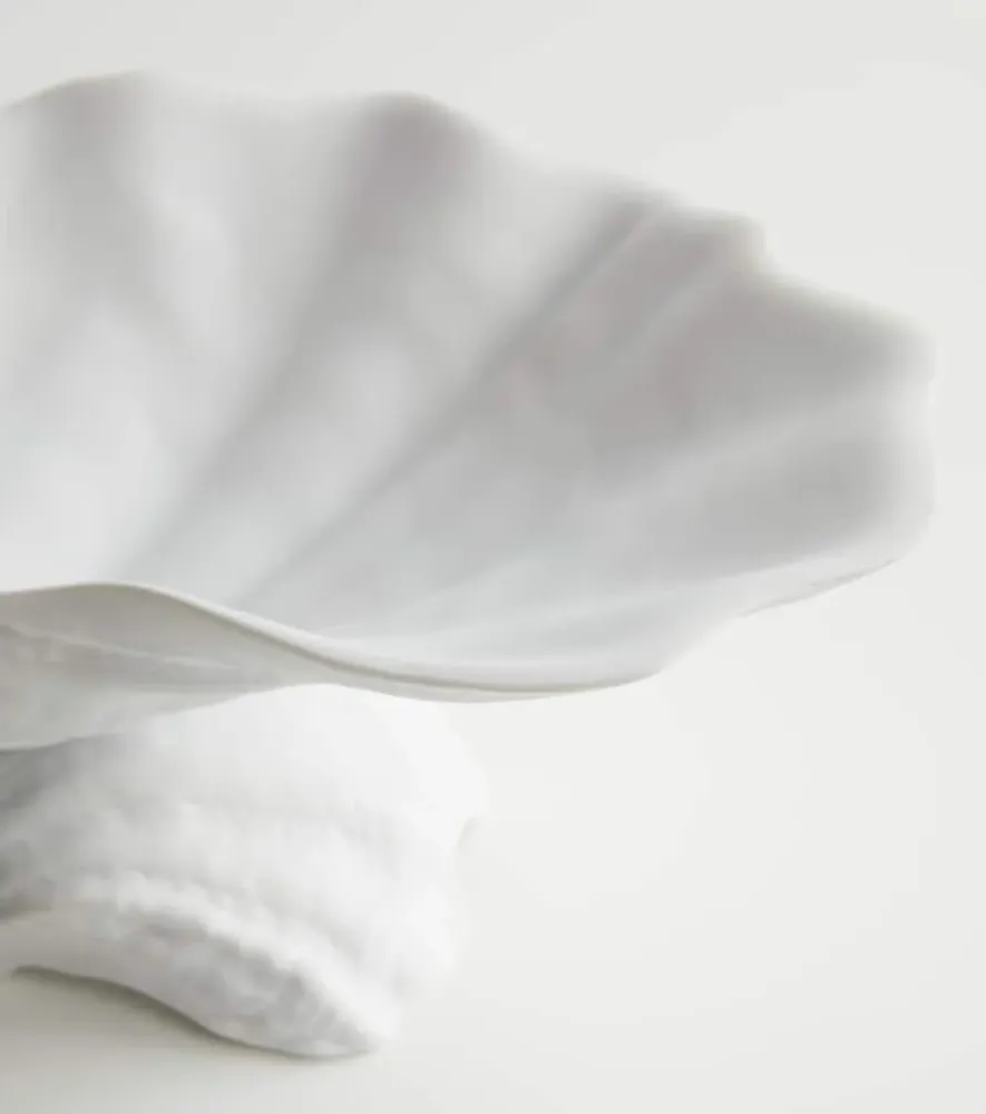 Neptune Medium Centerpiece Bowl - White, Porcelain