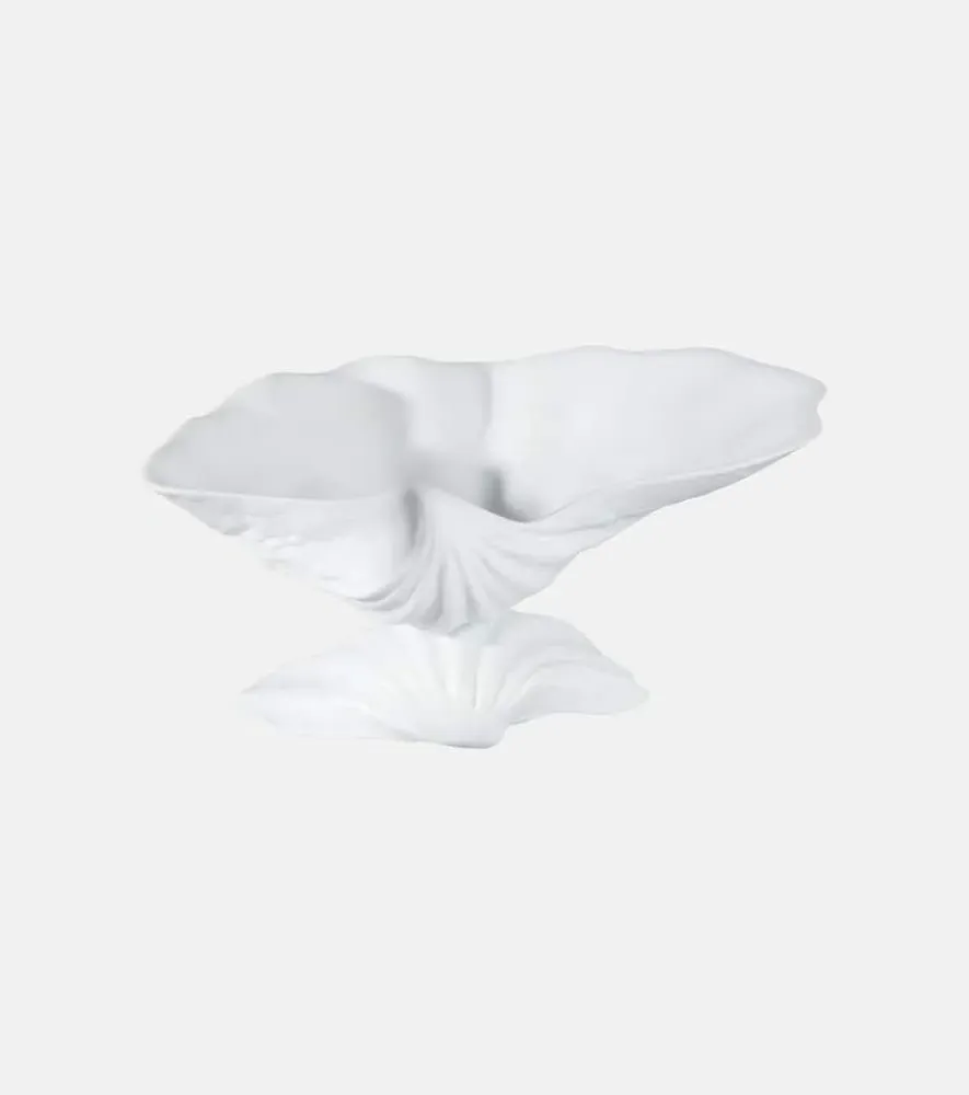 Neptune Medium Centerpiece Bowl - White, Porcelain