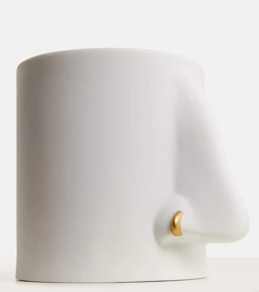 Nez Scented Candle - White, Porcelain