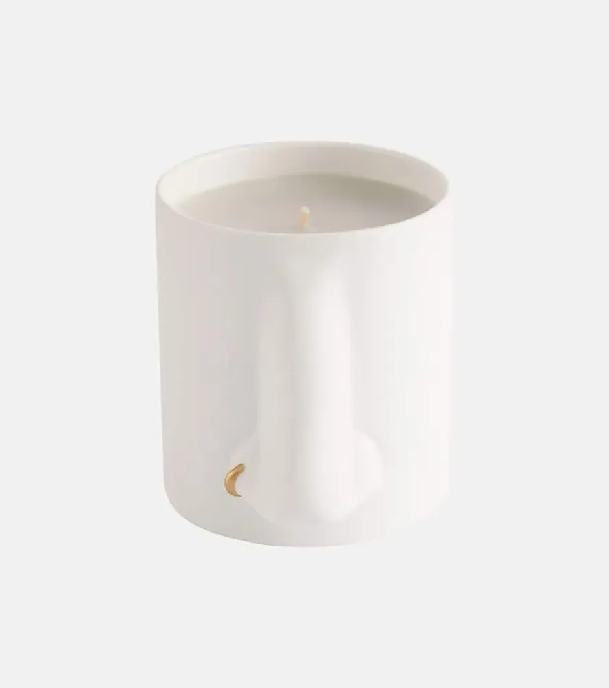 Nez Scented Candle - White, Porcelain