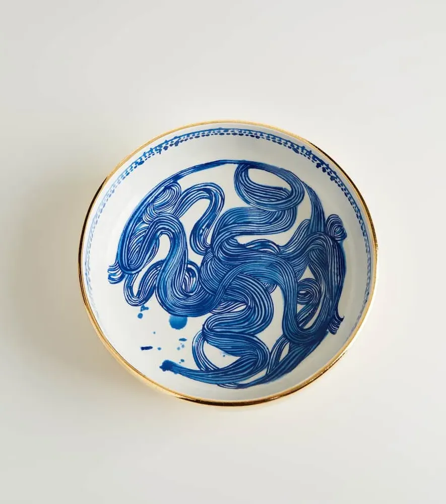 Ruan Hoffmann Medium Bowl - Blue, Porcelain