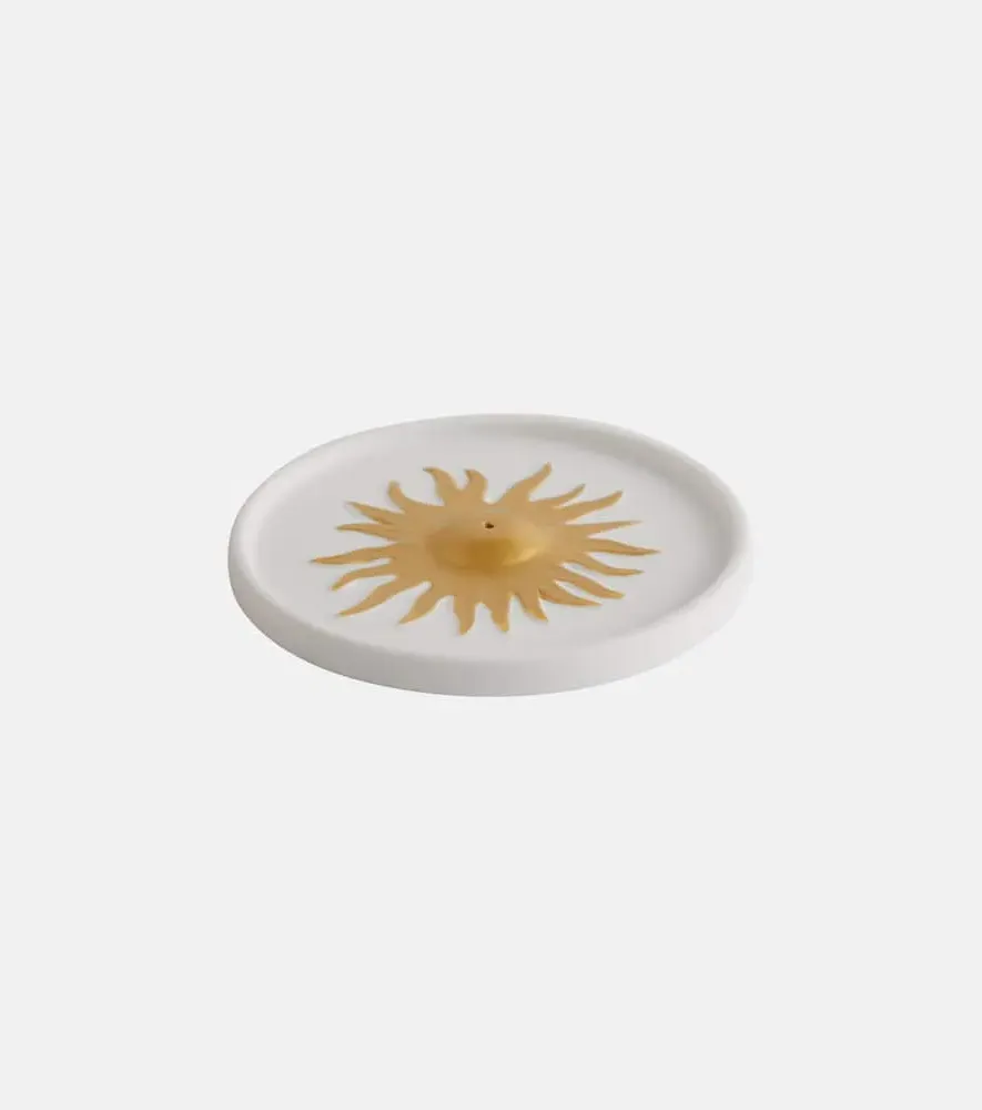 Soleil Incense Burner - White, Bone China