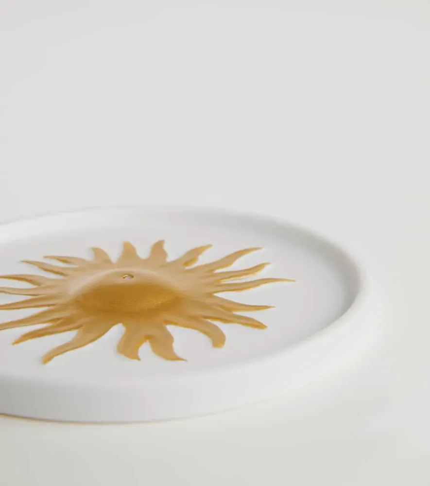 Soleil Incense Burner - White, Bone China image