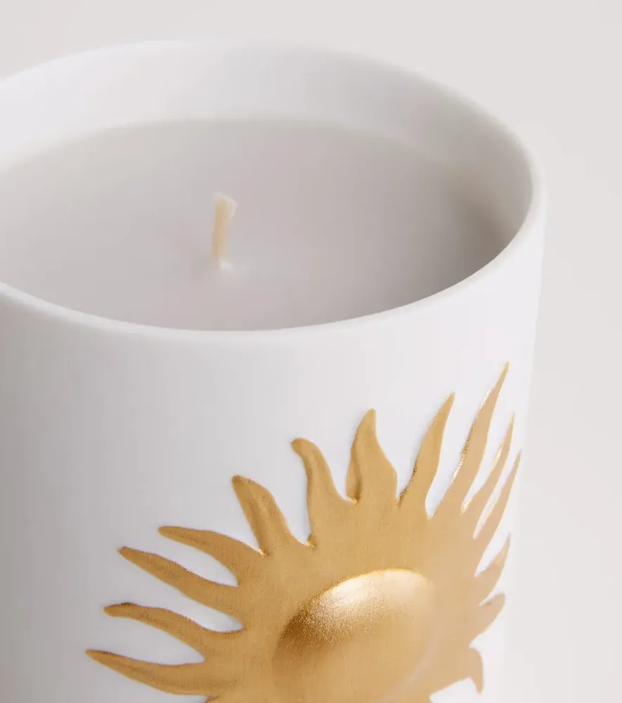 Soleil Scented Candle - White, Porcelain