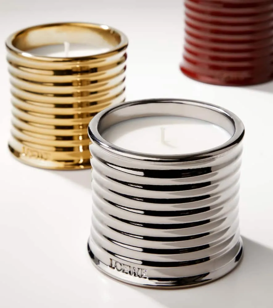 Black Sesame Medium Scented Candle - Silver, Wax