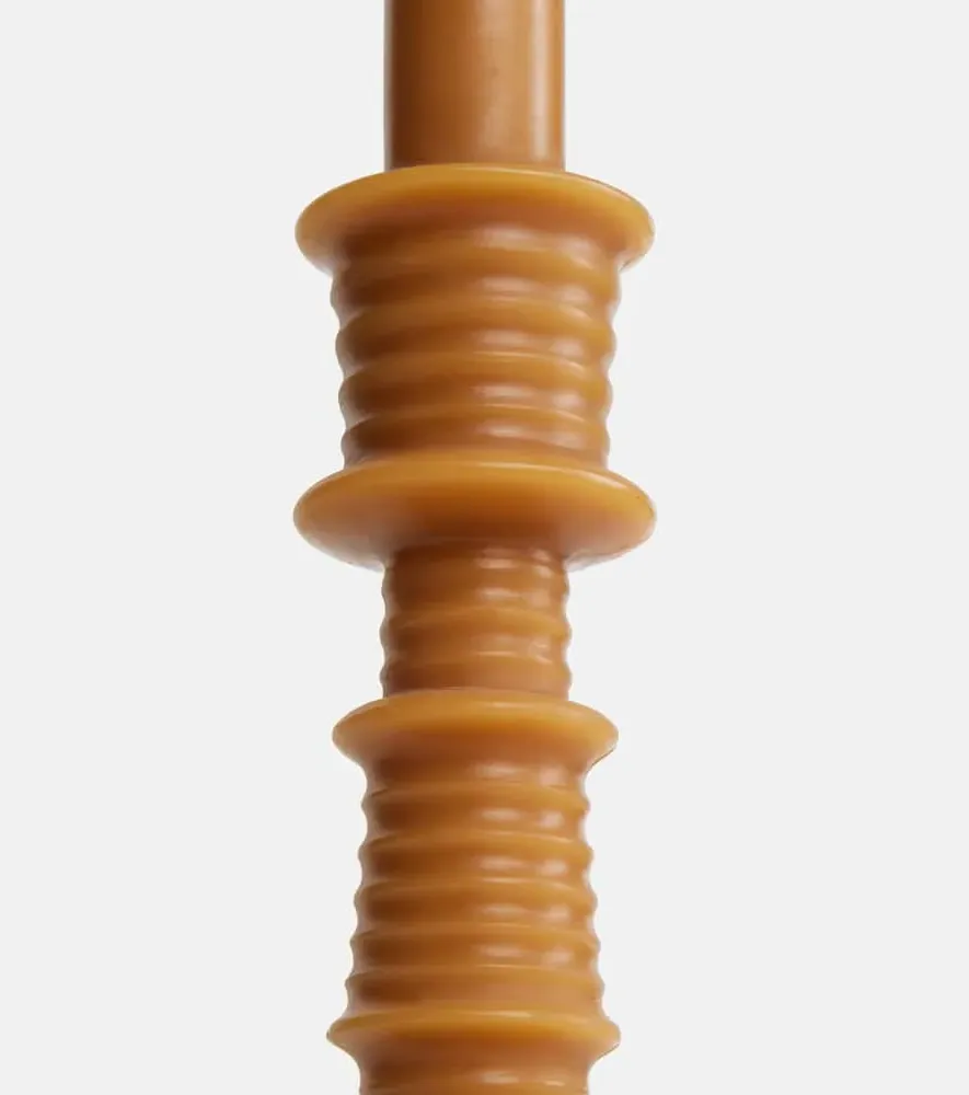 Bronze Beeswax Candle - Brown, Wax