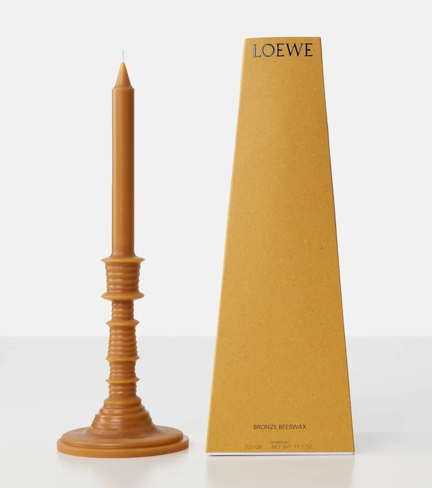 Bronze Beeswax Candle - Brown, Wax