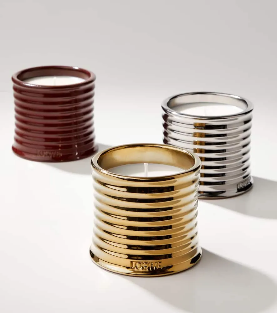 Earl Grey Medium Scented Candle - Gold, Wax