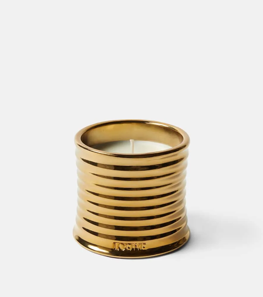 Earl Grey Medium Scented Candle - Gold, Wax