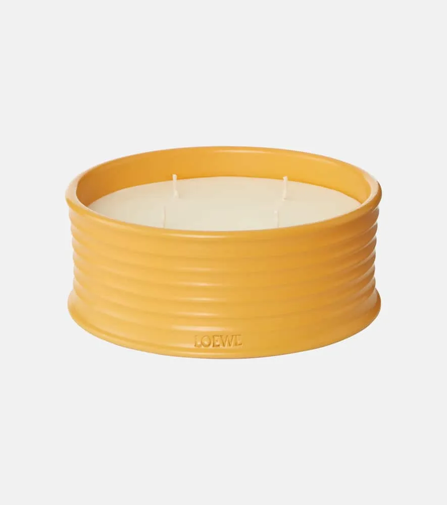 Ginger Scented Outdoor Candle - Beige, Vegetal Wax