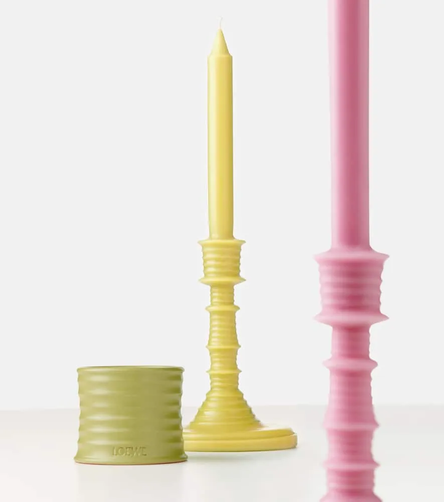 Honeysuckle Scented Candle - Yellow, Wax