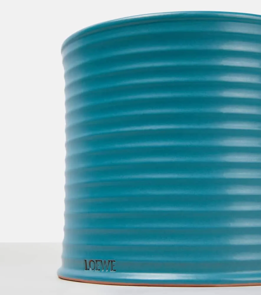 Incense Large Scented Candle - Blue, Vegetal Wax