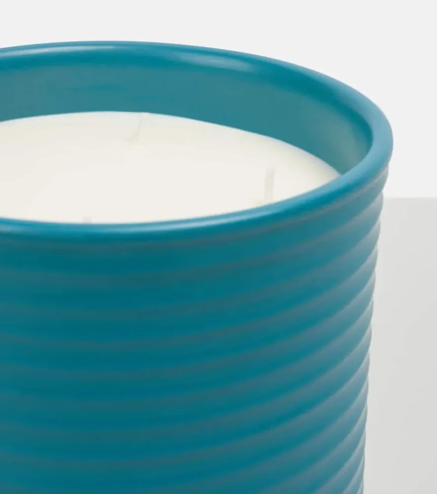 Incense Large Scented Candle - Blue, Vegetal Wax