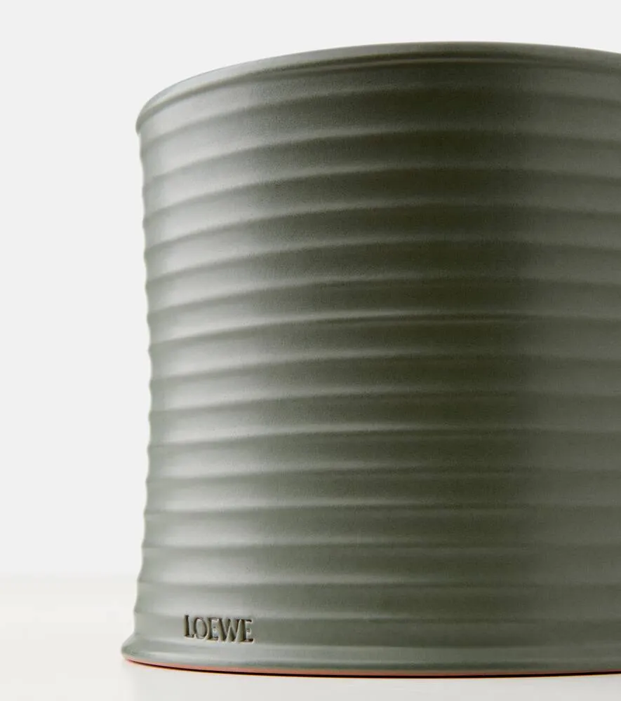 Large Scented Candle - Green, Wax