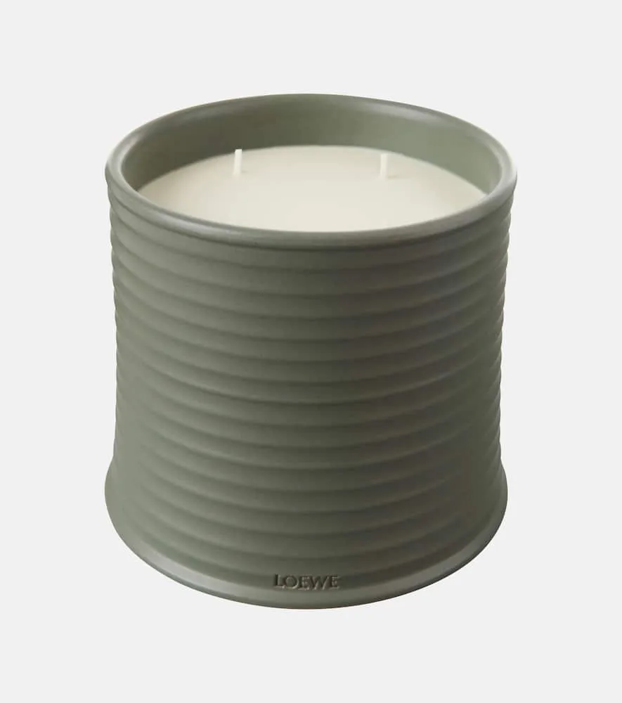 Large Scented Candle - Green, Wax