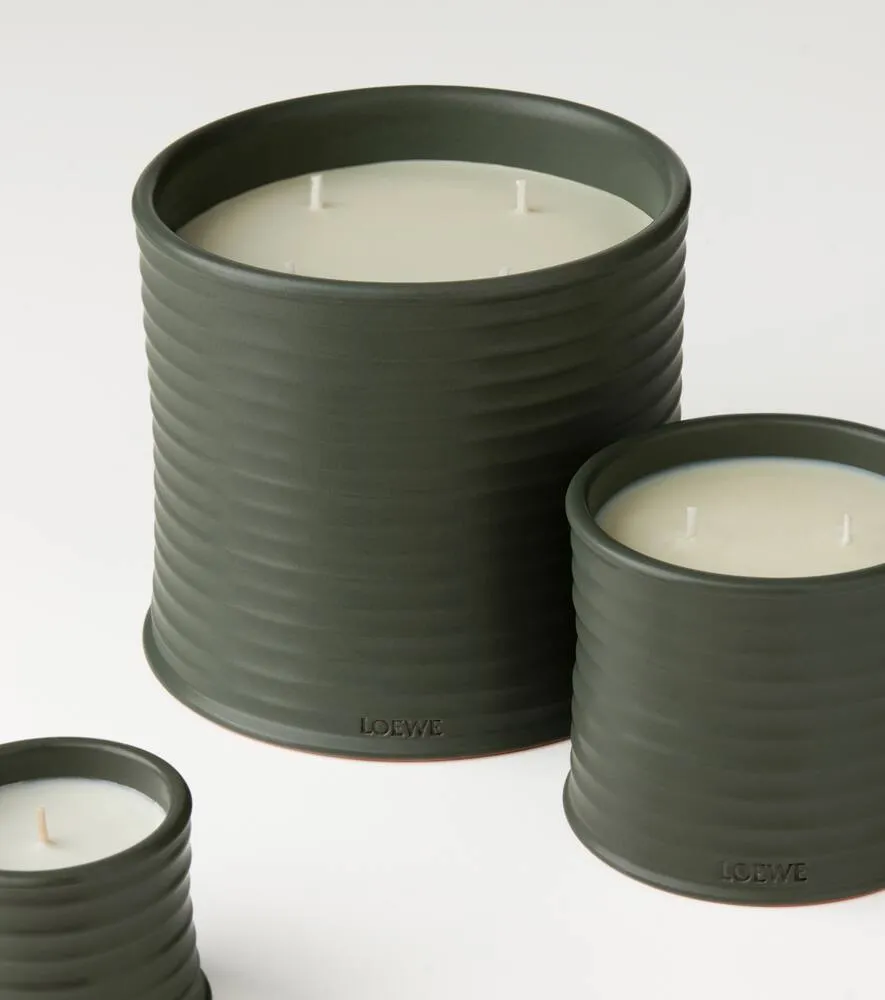 Medium Scented Candle - Green, Wax