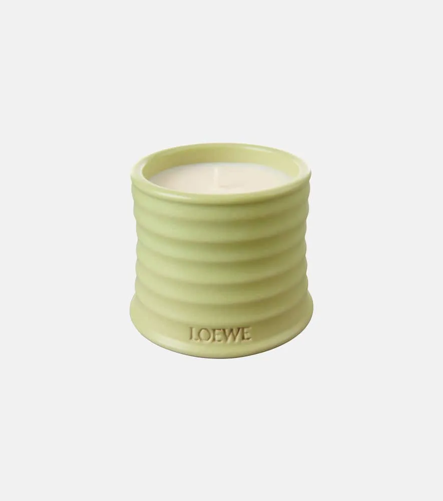 Small Cucumber Scented Candle - Green, Wax