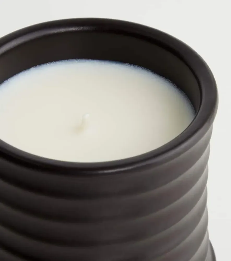 Small Palo Santo Scented Candle - Brown, Wax