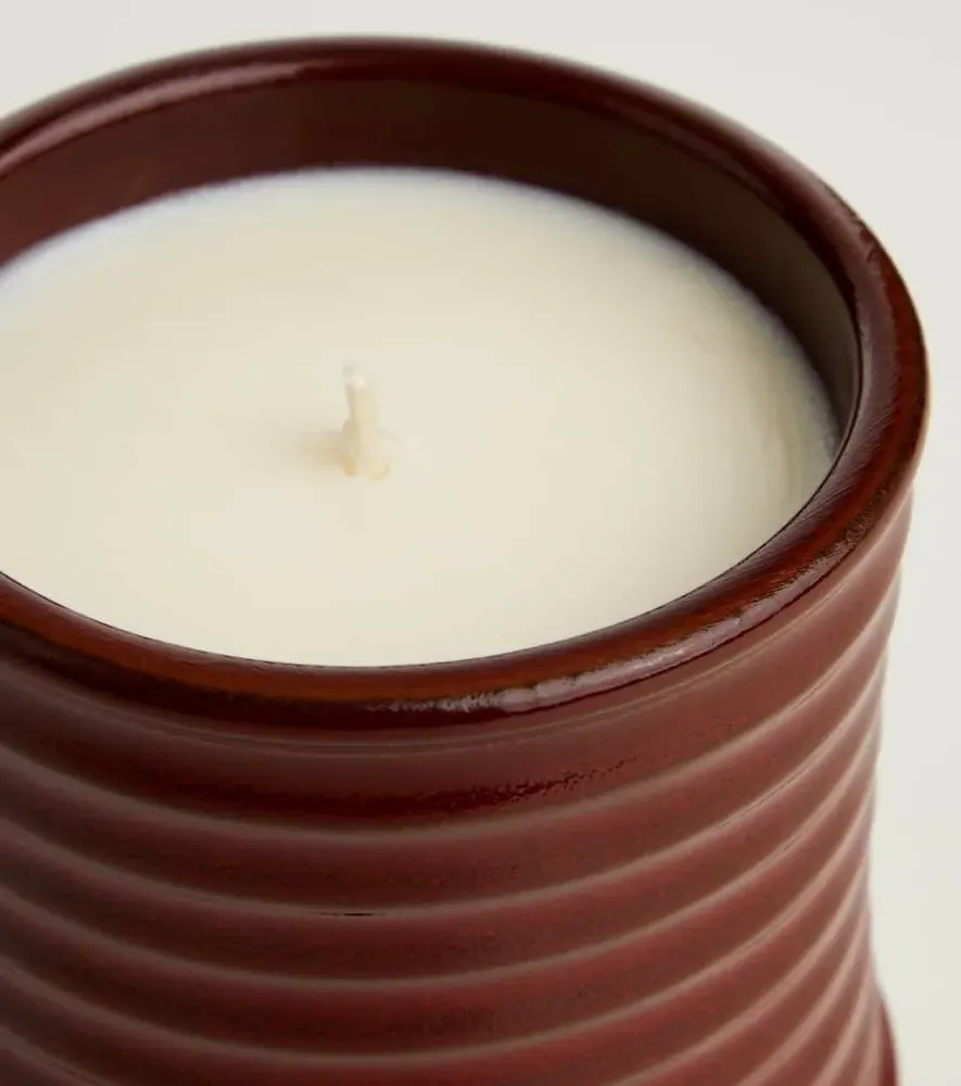 Sweet Almond Medium Scented Candle - Red, Wax