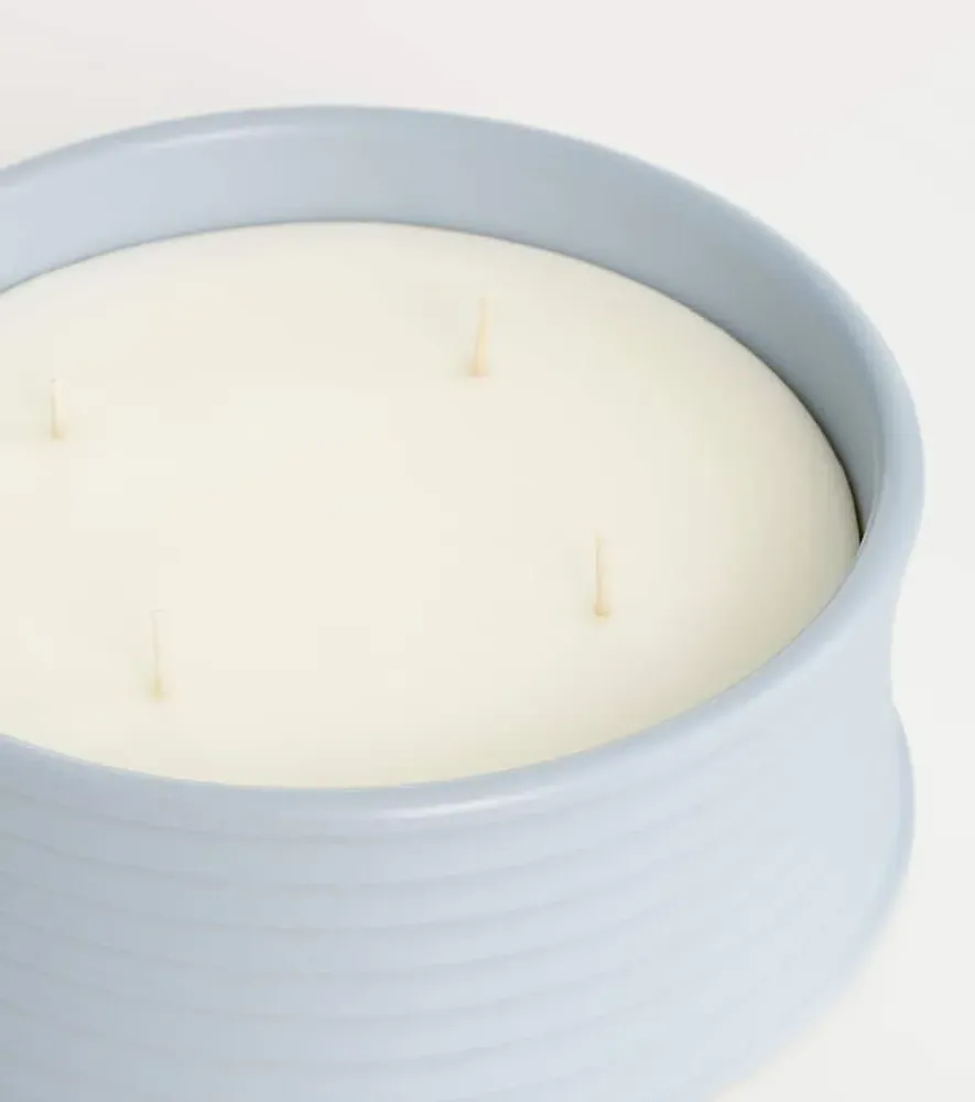 Verbena Scented Outdoor Candle - Blue, Vegetal Wax