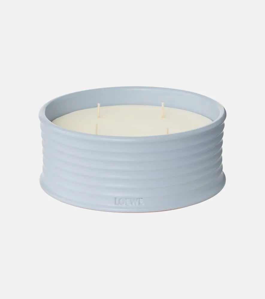 Verbena Scented Outdoor Candle - Blue, Vegetal Wax