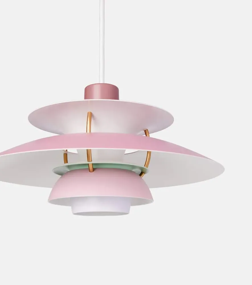 PH 5 Mini Pendant Lamp by Poul Henningsen - Pink, Metal